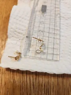 ゴールド パール スタッドピアス