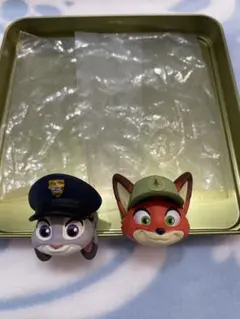 ディズニー　ズートピア　ファッションリング　幼少期ニックジュディ2種セット