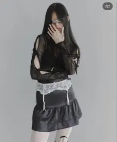 litmus her praha ハープラハ リボン ハーネス 白 ビスチェ - メルカリ