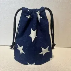 星柄　コップ袋　巾着袋　ハンドメイド