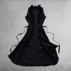 00's archive ダークコケット 黒レースロングジレ 38 グランジのサムネイル