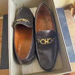 Salvatore Ferragamo ダークブラウン ローファー