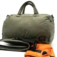 ポーター PX TANKER 2WAY DOCTORS BAG セージグリーン