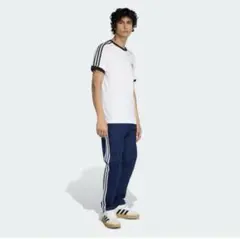 adidas トラックパンツ ネイビー サイズS