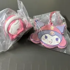 ケロロ　ねむらせ隊　ちびギロ　サンリオ　クロミ　キーホルダー　セット