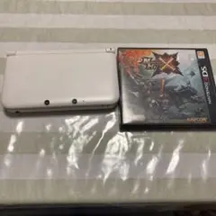 ニンテンドー3DS LL ホワイト 本体 モンスターハンターハウスクロス