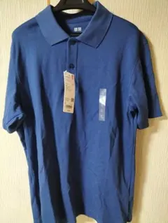 UNIQLO AIRism ポロシャツ ブルー Lサイズ 完全新品