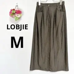 a3222 LOBJIE レディース　ロング　フレアスカート　ブラウン系　M