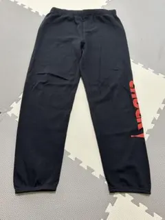黒のスエットパンツ Lサイズ 赤ロゴ