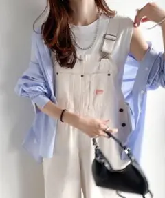 未使用《JaVa ジャバコラボ》大人女子のオーバーサイズ サロペットSサイズ