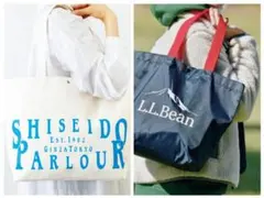 【本日値下】資生堂パーラートートバッグ　L.L.Bean BIGショルダートート