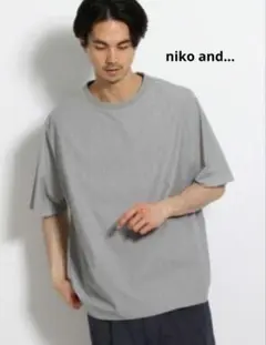 niko and Tシャツ メンズ グレー ゆったりシルエット