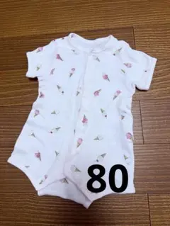 アプレレクール　アイスクリーム柄ロンパース　80