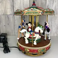 【動作確認済み】ミッキー メリーゴーランド オルゴール Mr.Christmas
