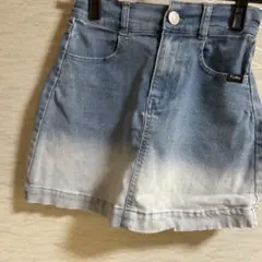 ピンクラテ/デニムグラデーションショートスカート　140㎝