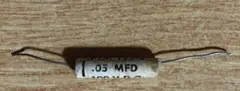エレキギター用　ペーパー・コンデンサー　0.05MFD　100V. D.C