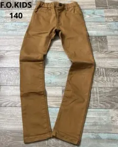 FO kids 140 スキニー　黄色　イエロー　キッズ　ストレッチ