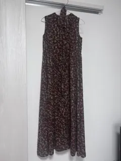 tina:jojun 花柄ノースリーブロングドレス