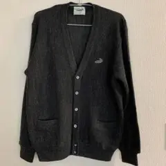 値下げ　CROCODILE ダークグレー Vネックカーディガン