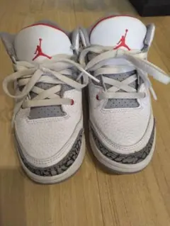 Nike Air Jordan 3 スニーカー ホワイト/グレー/レッド