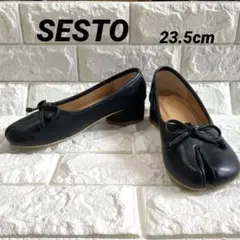SESTOタビバレエパンプス♡ブラック23.5 黒　柔らかく疲れにくい