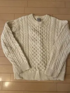 L.L.Bean アイボリー ケーブルニットセーター