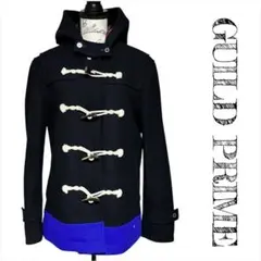 GUILD PRIME ギルドプライム　ダッフルコート　上着　青　ツートン