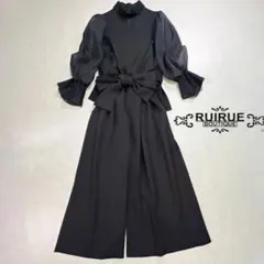 RUIRUE BOUTIQUE シアースリーブ パンツドレス　オールインワン