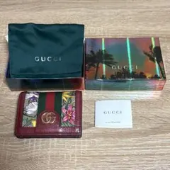 GUCCI グッチ オフィディア 二つ折り財布 花柄