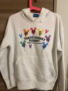 東京ディズニーリゾート パーカー ホワイト　風船　バルーン　Sサイズ