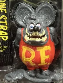 【送料無料】希少 ラットフィンク 黒 ストラップ フィギュア