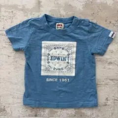 EDWIN ベビーTシャツ 80 水色 y2kのサムネイル
