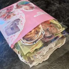 【290枚】コラージュ素材 M10 まとめ売り おすそ分け シール 紙モノ