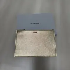 新品　TOM FORD トムフォード ノベルティ ポーチ ゴールドのサムネイル