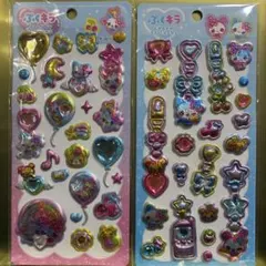 大*生様 まじかるみゅーちゃん　ぷくキラシール　2枚セット