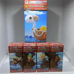 ワンピース ワールドコレクタブル MEGAミニメリー号&ATTACK 4種 新品 