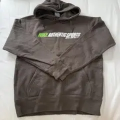 NIKE パーカー ブラウン S ロゴプリント メンズ