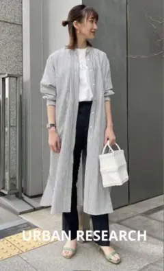 URBAN RESEARCH ワンピース カラーシャツワンピースフリーサイズ