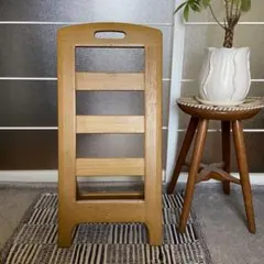 カリモク家具 木製 折りたたみスリッパラック ナチュラルカラーのサムネイル