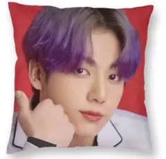 ❤️【 BTS グク 】❤️ ⭐️クッションカバー⭐️ 45×45（麻の素材