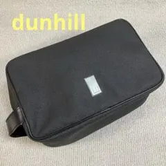 【人気】dunhill セカンドバッグ オーガナイザー ダーク系　ロゴプレート