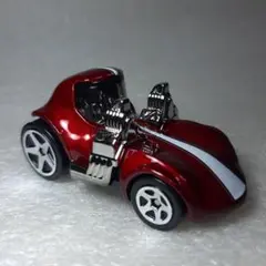 値下げ！ホットウィール TOONED TWIN MILL ワインレッド ミニカー