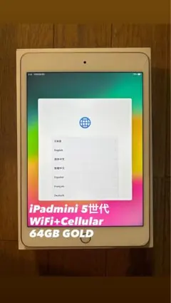 A*G様 iPad mini 5世代 Wi-Fi+Cellular 64GB ゴ