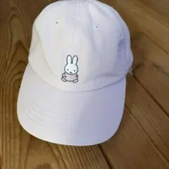 ミッフィー キッズキャップ パステルピンク 薄紫 53〜55cm 薄紫 帽子