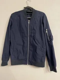 ネイビーブルー ボンバージャケット