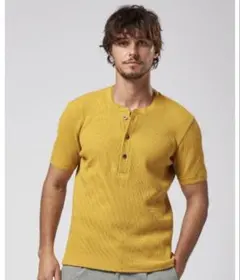 【美品】wjk ヘンリーネック Tシャツ　Sのサムネイル