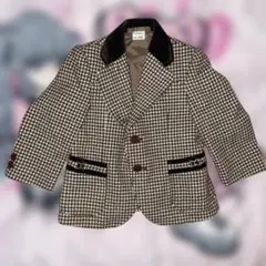 キッズ ハウンドトゥース柄ジャケット