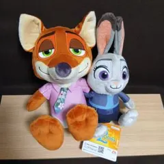 ズートピア ニック・ワイルド & ジュディ・ホップス ぬいぐるみ