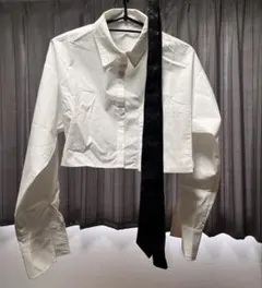 ‼️3日間セール‼️ ページボーイ ジャガードラインシャツ ネクタイ セット