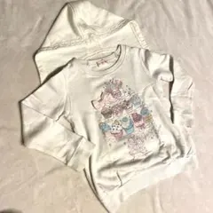 メゾピアノ　トレーナー120 ラメスカート